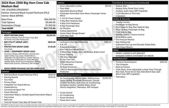 2024 RAM 2500 Big Horn