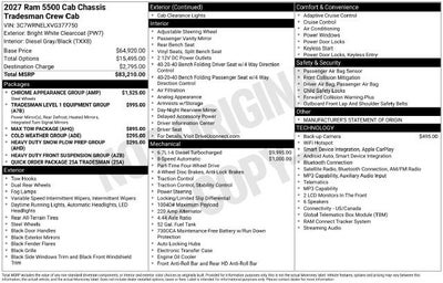 2027 RAM 5500 Chassis Cab Tradesman