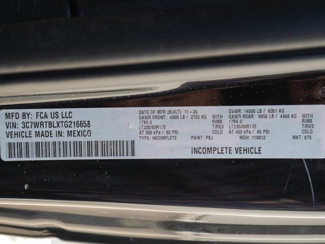 2026 RAM 3500 Chassis Cab Big Horn