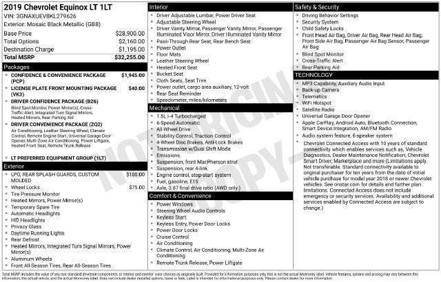 2019 Chevrolet Equinox LT
