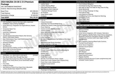 2024 Mazda Mazda CX-30 2.5 S Premium Package