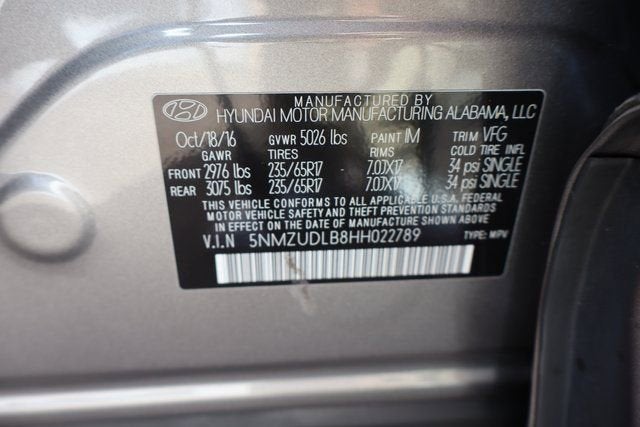 2017 Hyundai Santa Fe Sport 2.4L