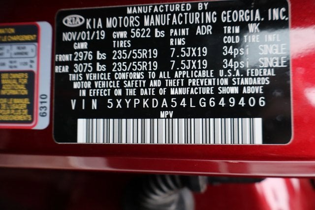 2020 Kia Sorento SX V6